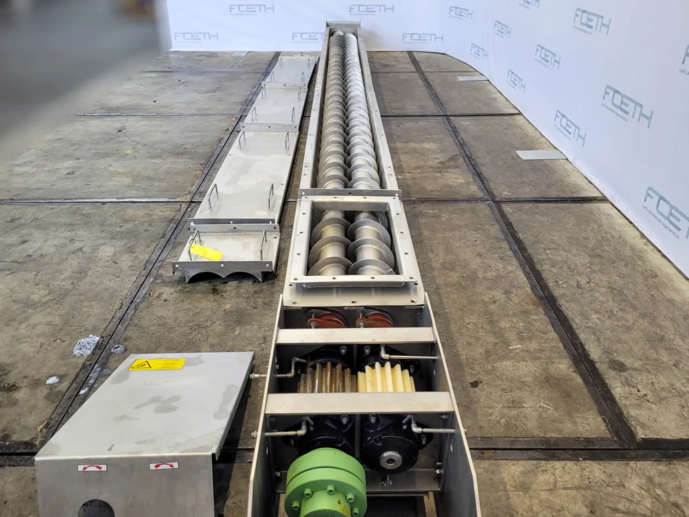 Ilchmann DTSF 2x 200x6.525 mm double screw - Horizontal screw conveyor - 6
