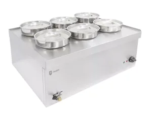 Parry 6 Pot Bain Marie NPWB6 - islandcatering
