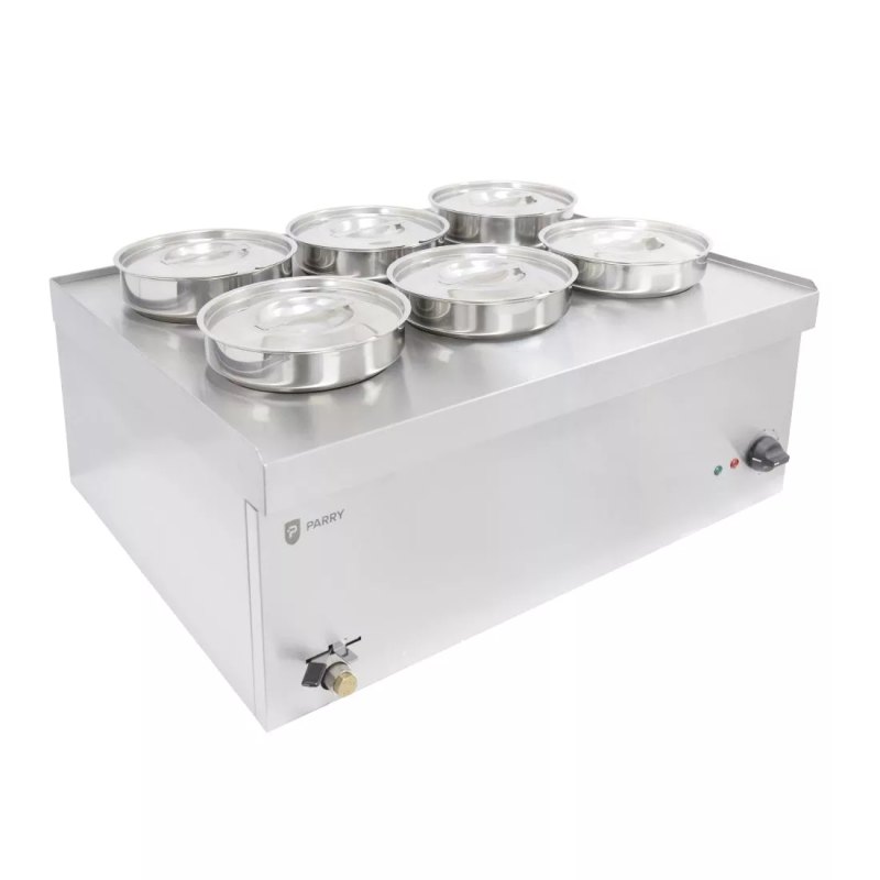Parry 6 Pot Bain Marie NPWB6 - islandcatering