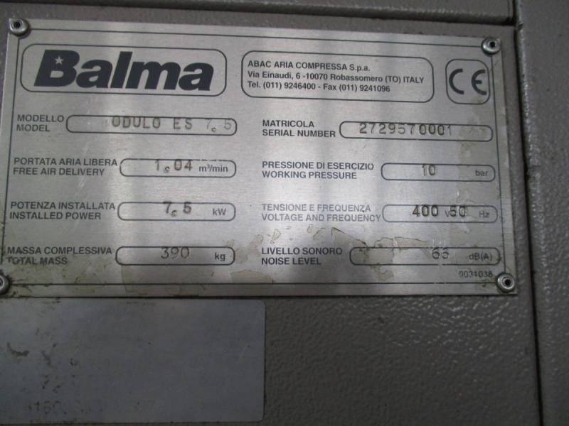 Compressore Balma mod. MODULO ES 7,5 - a norme CE