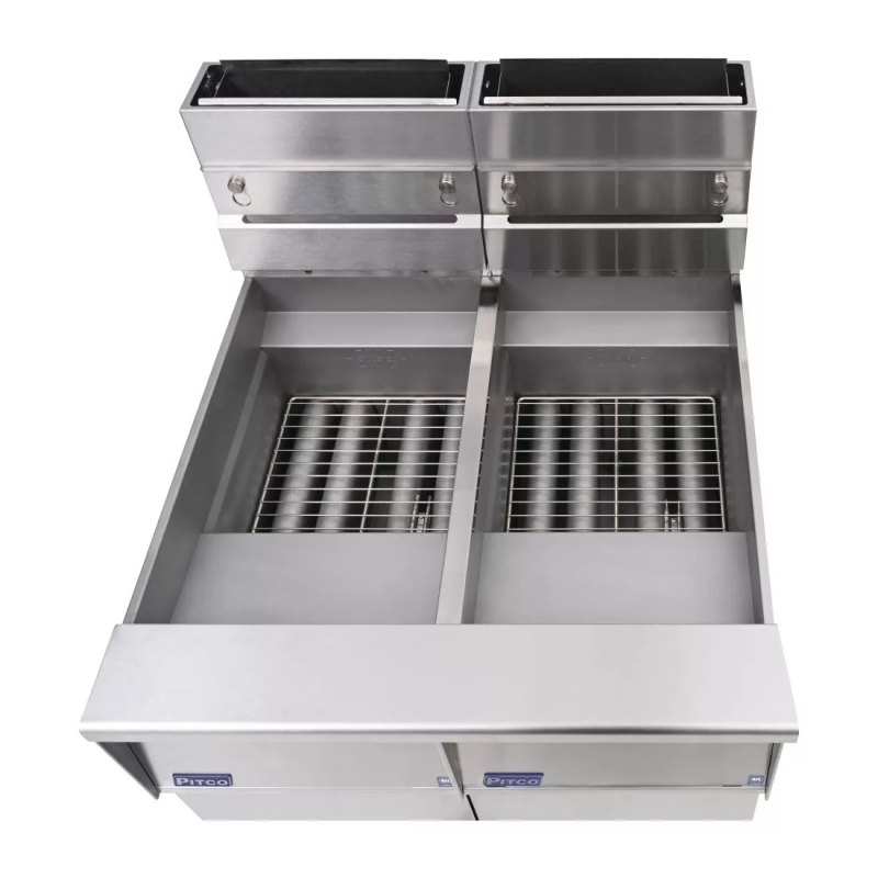 Pitco Twin Tank Solstice LPG Filtration Fryer SG14RS/FD-FF - islandcatering