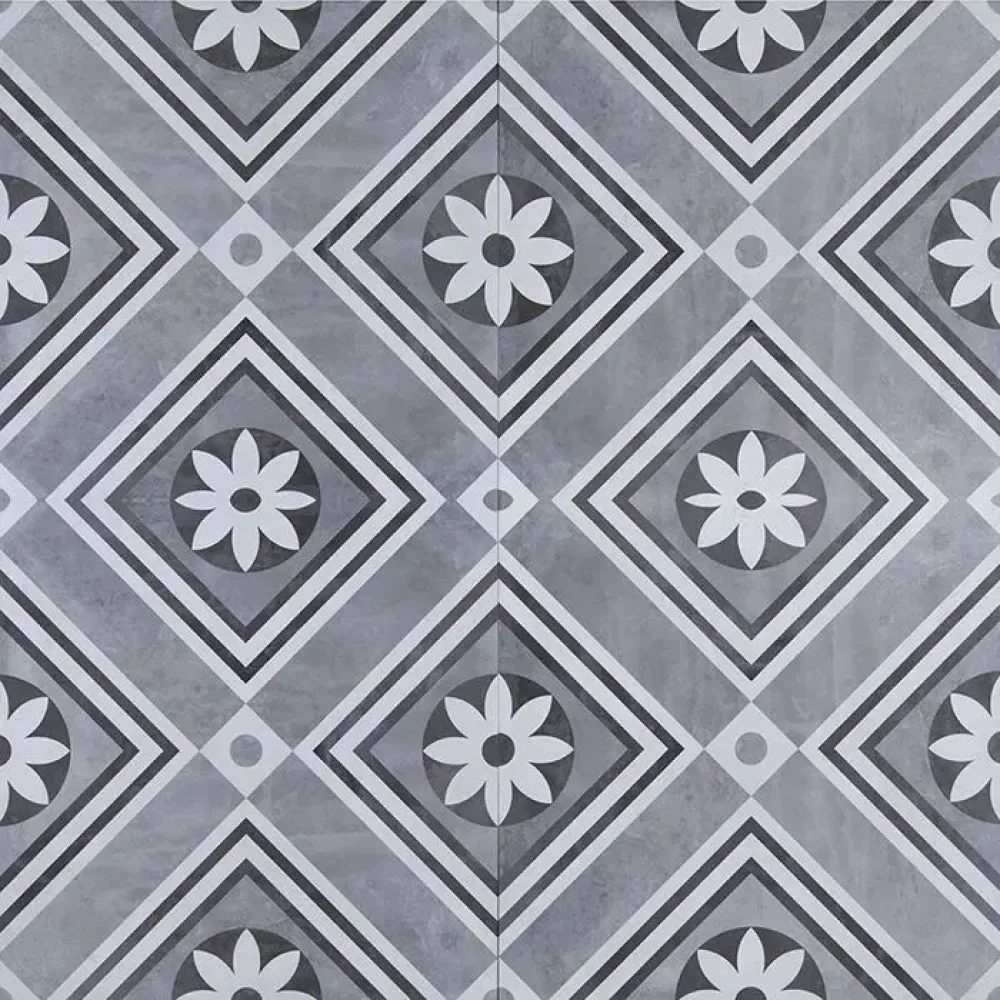 GeoCeramica® 60x60x4 Concreet Flower dec