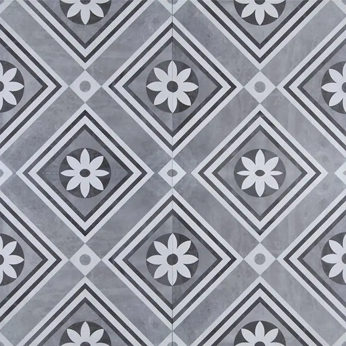 GeoCeramica® 60x60x4 Concreet Flower dec - 1