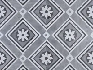 GeoCeramica® 60x60x4 Concreet Flower dec