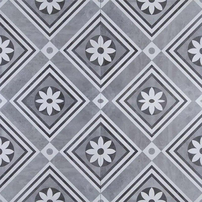 GeoCeramica® 60x60x4 Concreet Flower dec