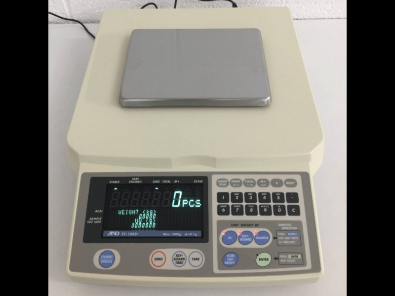 A&D FC-1000i Hi-Resolution 1-Place Counting Scale