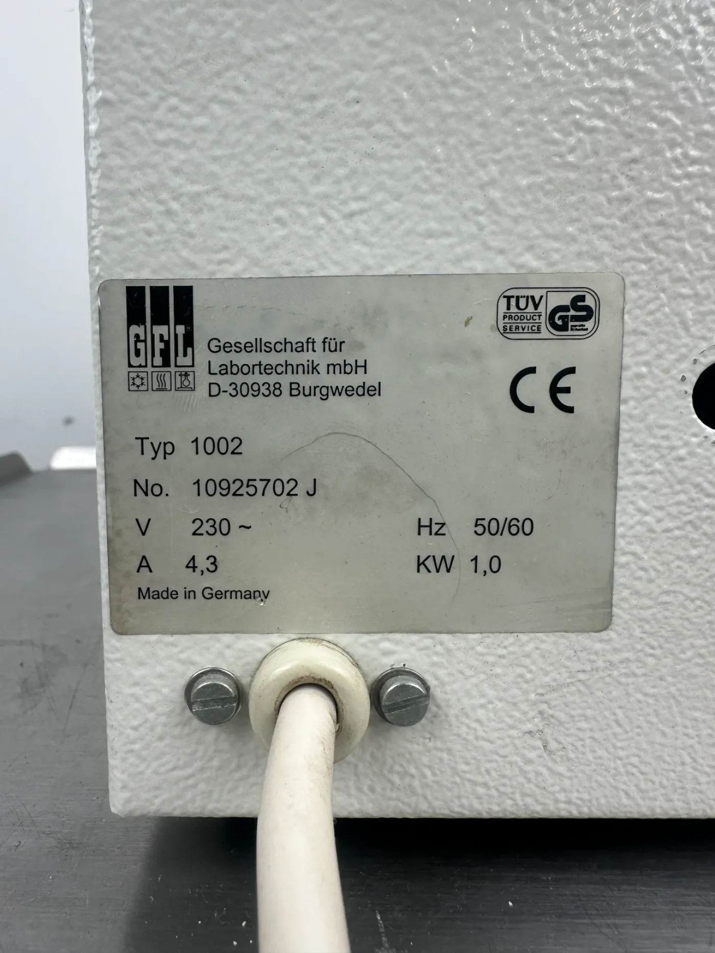 GFL 1002 Labor-Wasserbad – 1,0 kW – Edelstahl – digital geregelt - 5