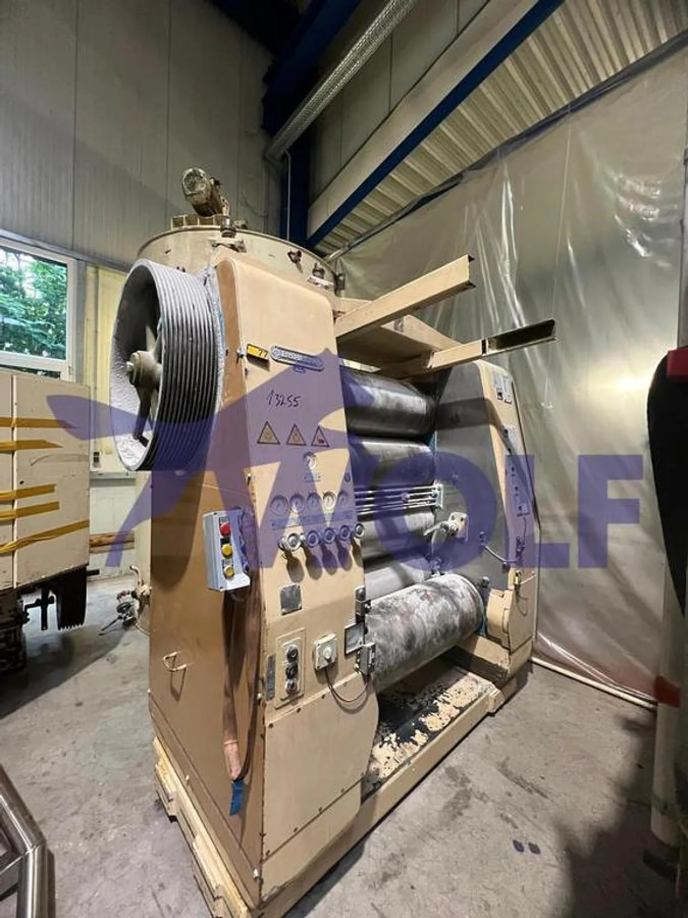 Fünfwalzwerk Fabrikat BÜHLER - Type SFG-1000 mit ca. 1000 mm Walzenbreite. - 1