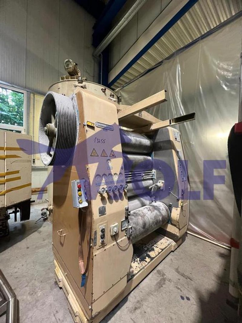 Fünfwalzwerk Fabrikat BÜHLER - Type SFG-1000 mit ca. 1000 mm Walzenbreite.