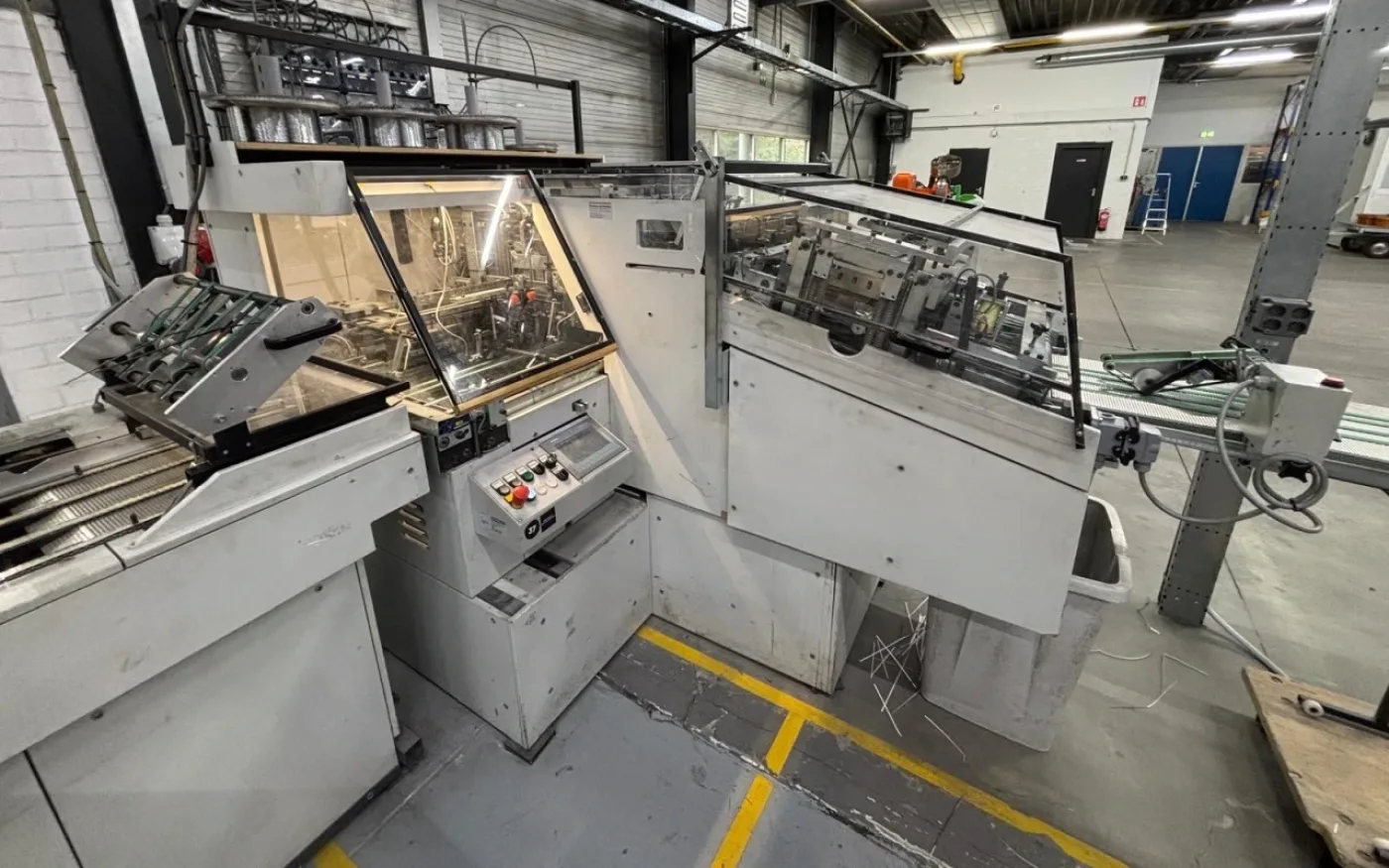 Theisen & Bonitz Flex B316 SP+TB B304 QSM fully automated sheet collator with stich fold three knife trimmer - 4