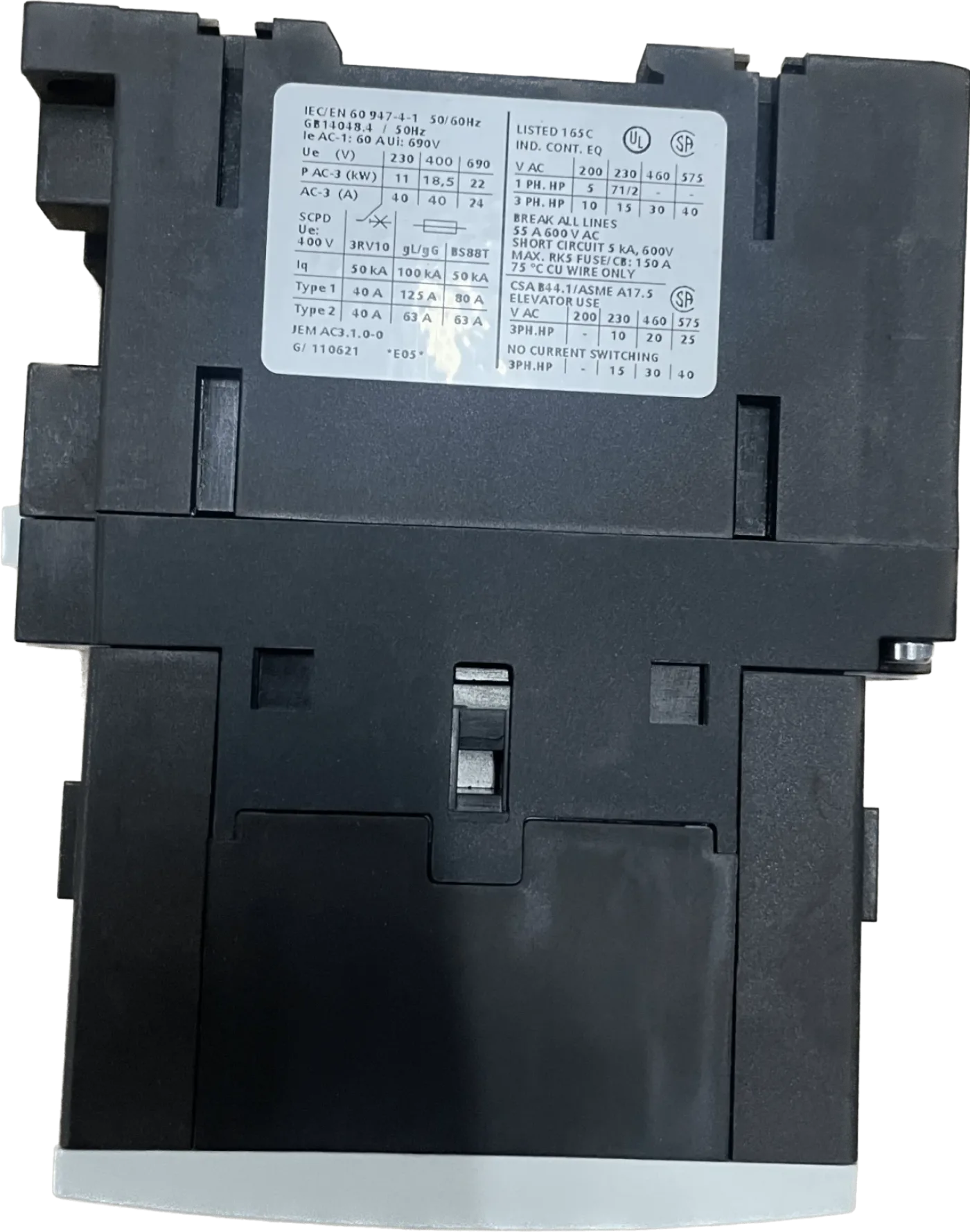 Siemens Leistungsschütz 3RT1035-1BB40 - 3