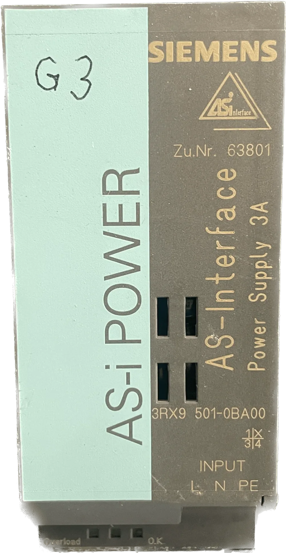 Siemens AS-i Power 3A 3RX9501-0BA00