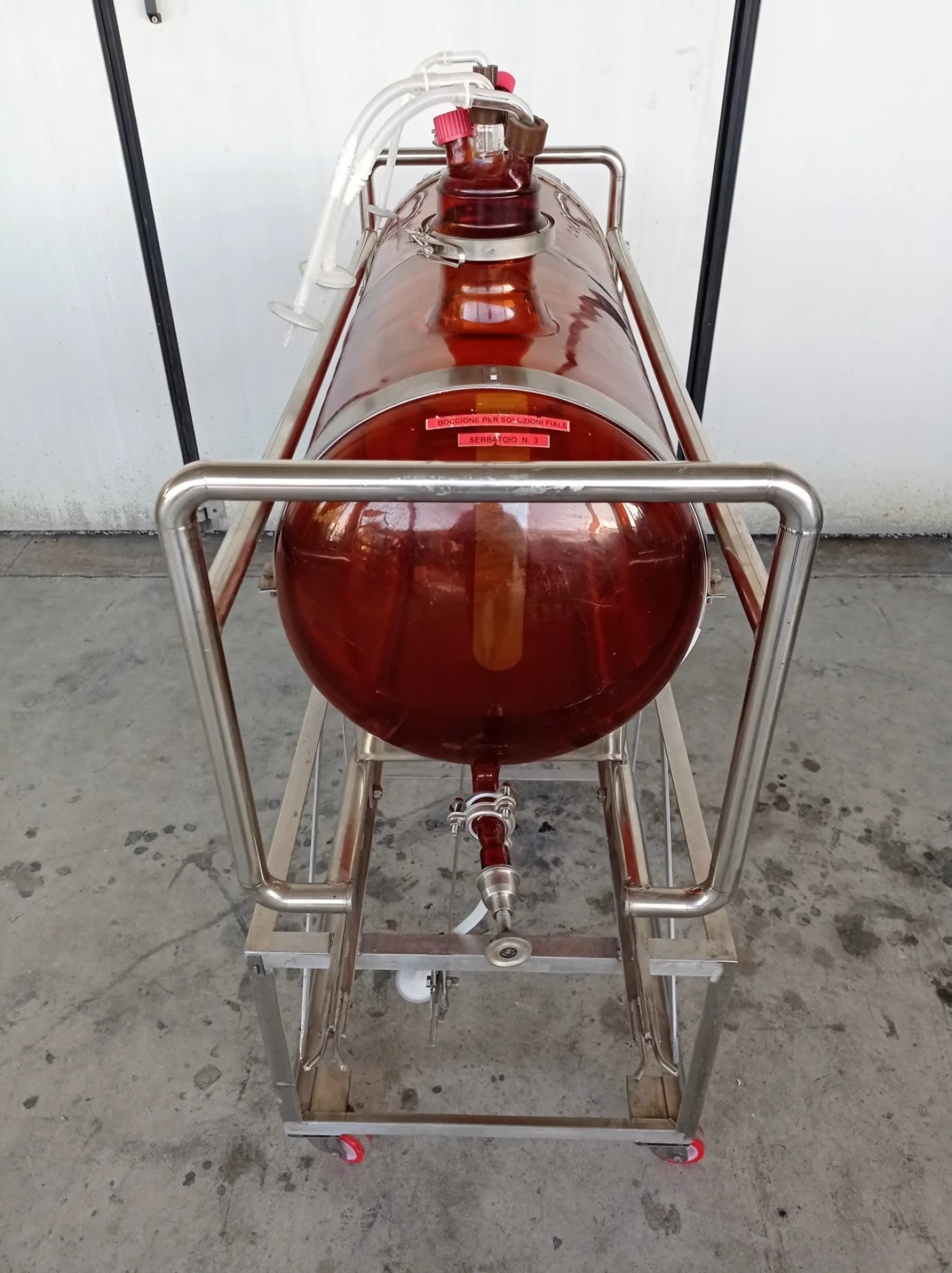 SERBATOIO IN VETRO CARRELLATO – MOD 200 LT - 4