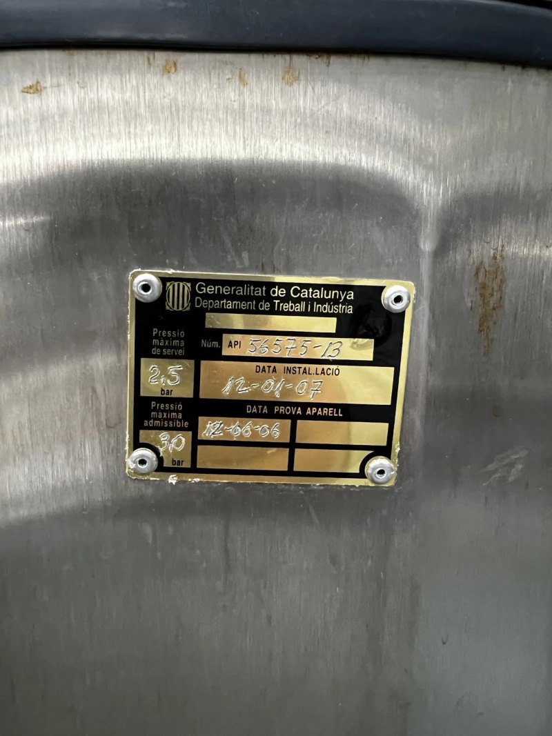 USED SOFAST STAINLESS STEEL 316L 130 LITER ASEPTIC REACTOR WITH JACKET, AGITATION AND HEATING