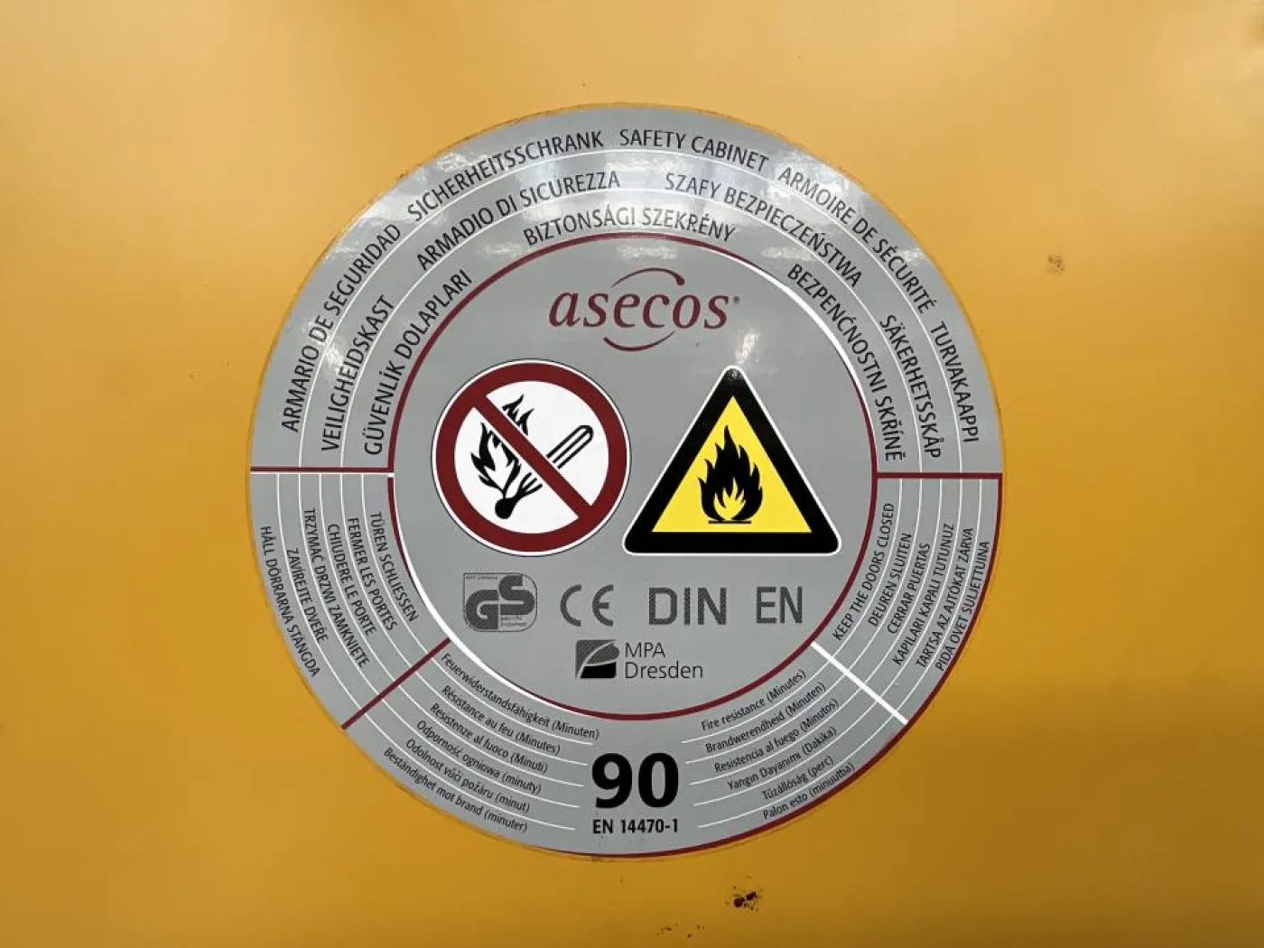 2012 Asecos Asecos 90 Minute Flammable Storage Cabinet - 2