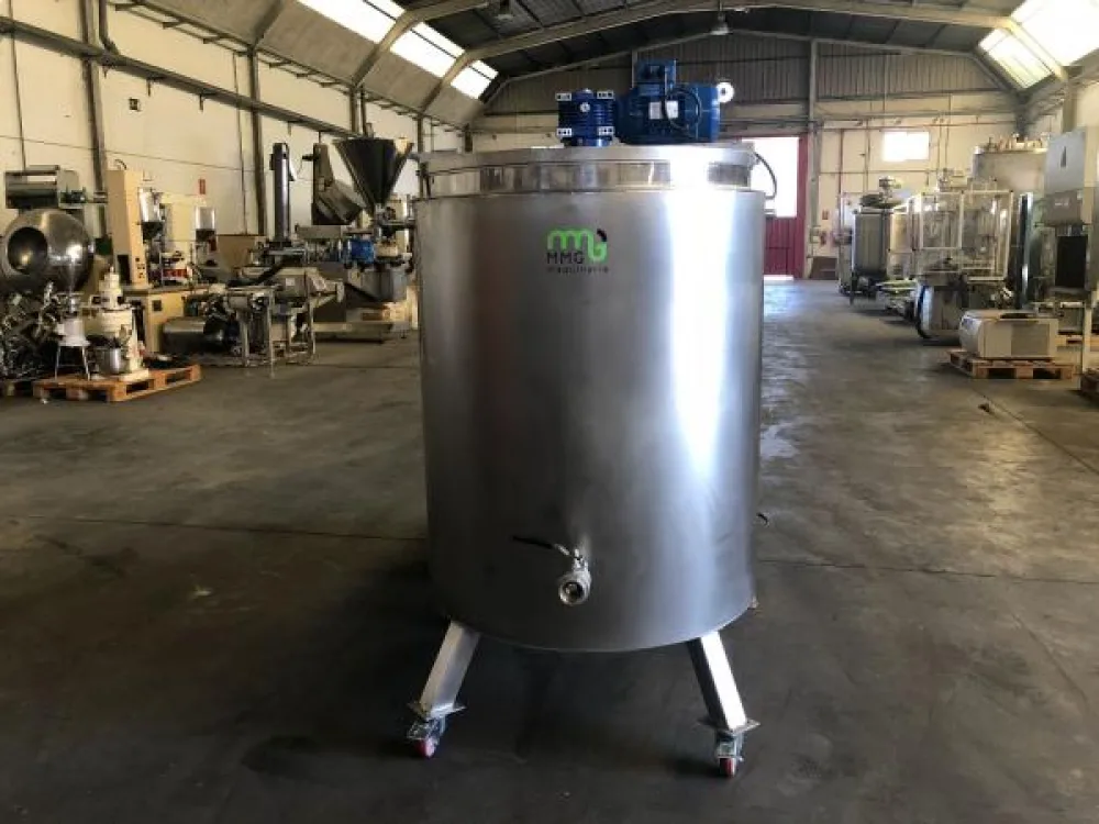 Fusora cuece cremas en acero inoxidable con agitador y cuadro eléctrico 500 litros