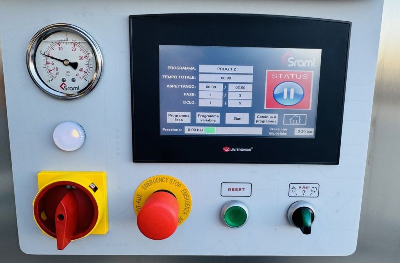 PNEUMATIC MEMBRANE PRESS, MODEL VP11E, OPEN CYLINDER, NEW EQUIPMENT
