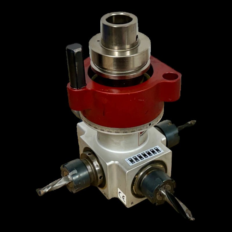 IMA ATEMAG CNC HBE Adapteraggregat Bohr und Fräsaggregat 4 Werkzeugausgänge Art Nr 147009FSQUIM5N HBE