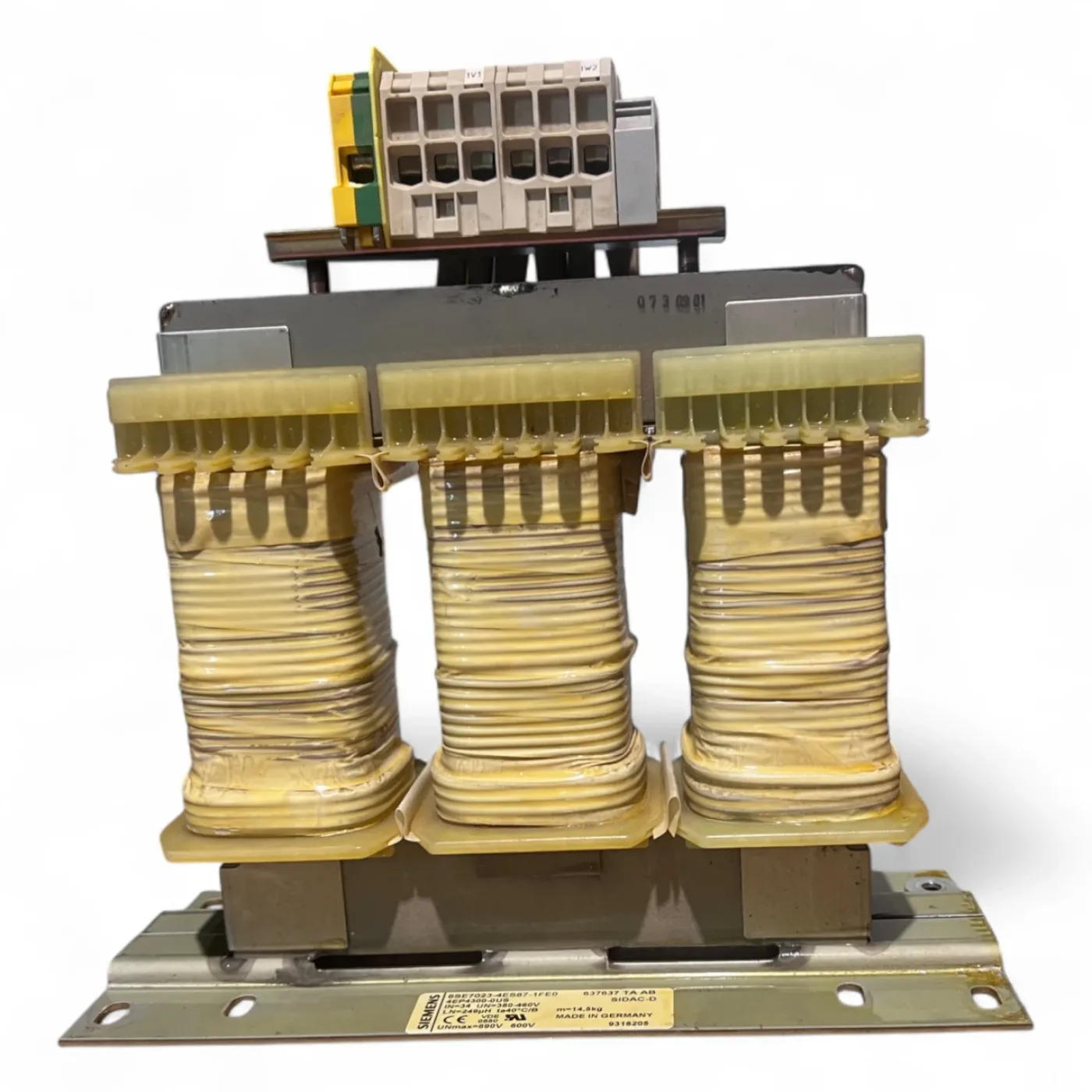 Siemens Netzdrossel 34 A 380–460 V 249 µH – Line Reactor | Drosselspule | 6SE7023-4ES87-1FE0 - 5