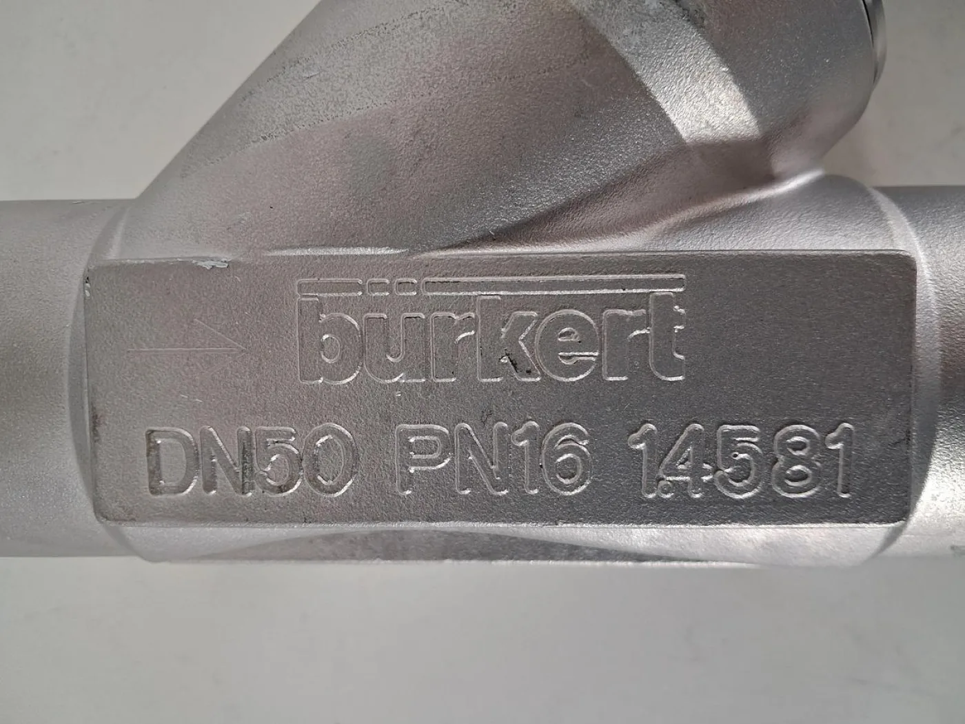 Bürkert 2000B Pneumatisches Schrägsitzventil DN50 PTFE Edelstahl - 8