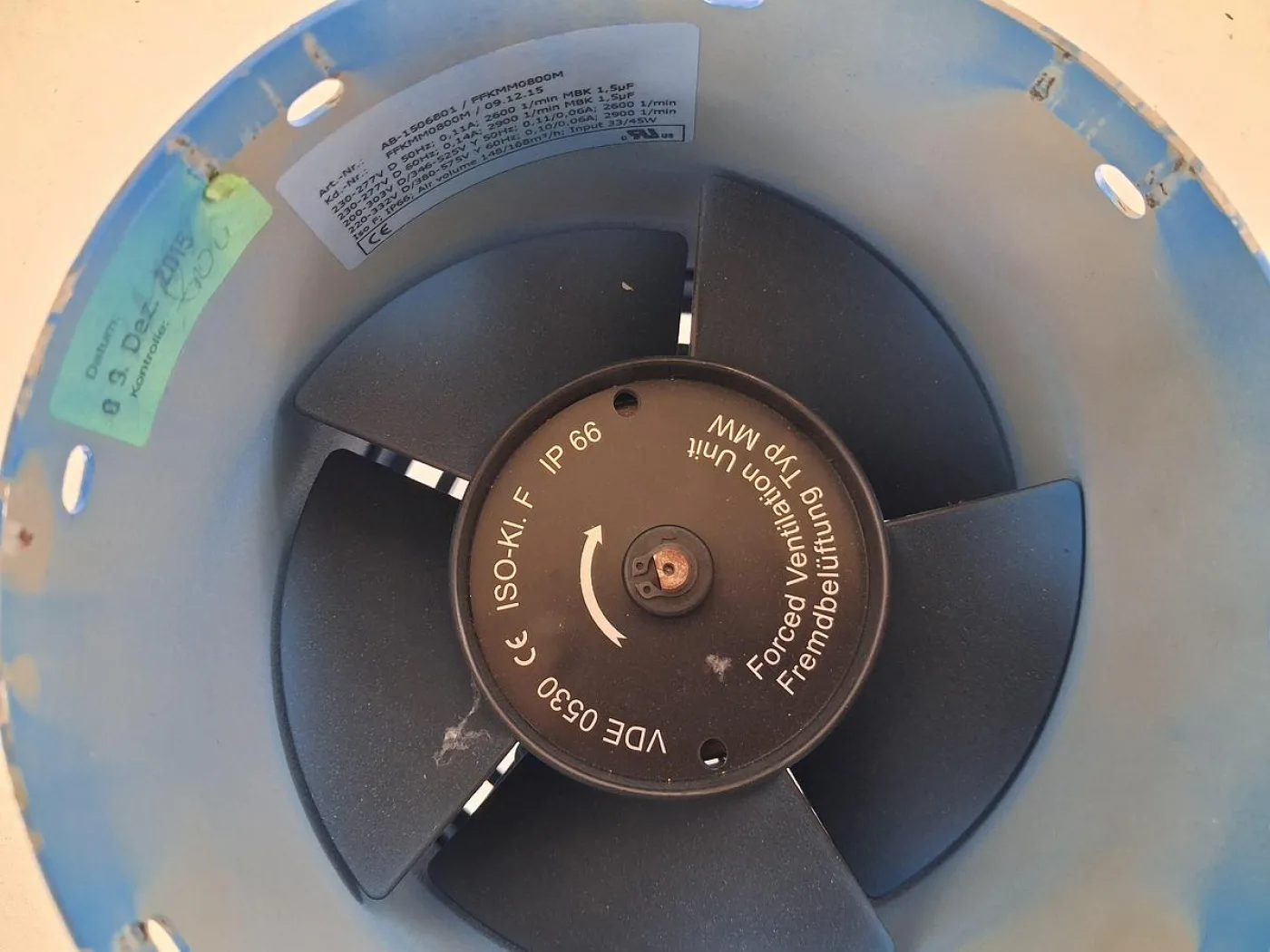 Pfannenberg Pfannenberg FFKMM080M Filterlüfter AB-1506801 – Industrie Axiallüfter - 5