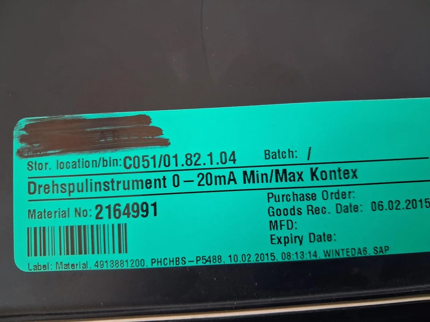 Camille Bauer Messspulinstrument 0–20 mA Min/Max Kontex Schalttafeleinbau - 6