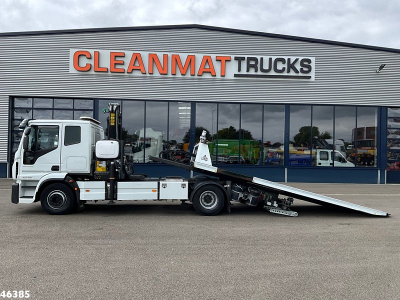 Iveco Eurocargo ML160E32 Euro 6 Falkom Abschlepp + Palfinger 19 Tonmeter laadkraan