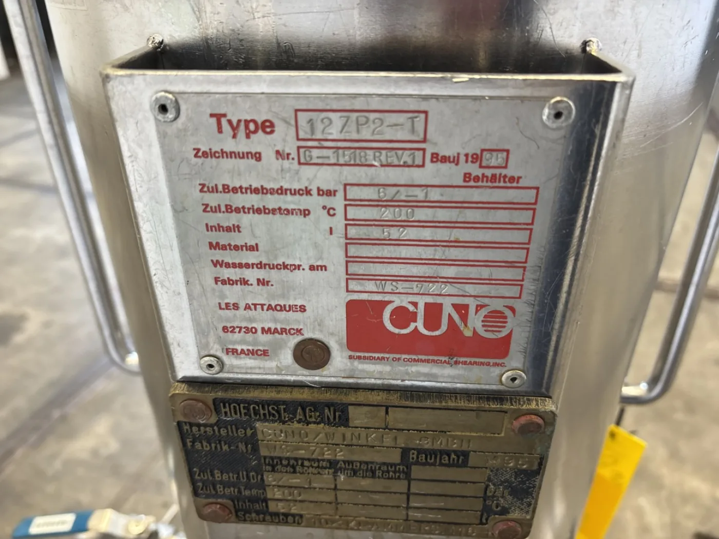 Cuno 12ZP2-T - 0,10 m² - Candle filter - 4