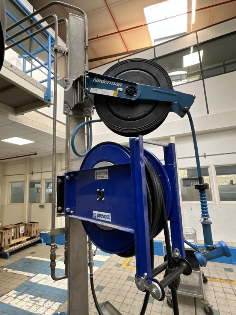 Nederman Nederman Hose Reel and Prevost Air Line Reel on Stand