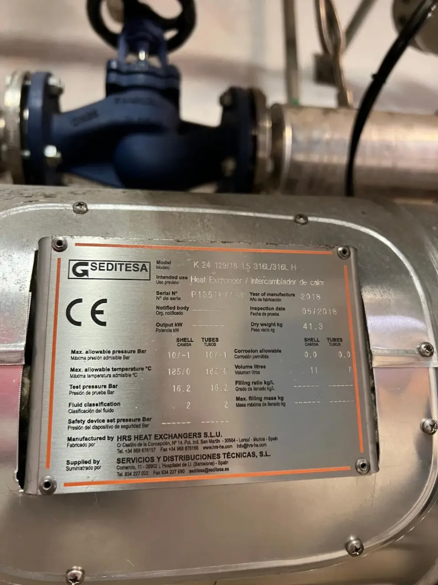 HOT WATER LOOP SEDITESA K 24 12918 1.5 316L H - 3