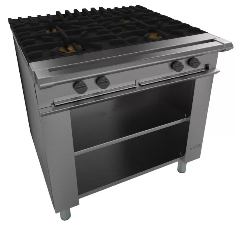 Falcon Chieftain 4 Burner Boiling Table on Legs Natural Gas G1026X - islandcatering