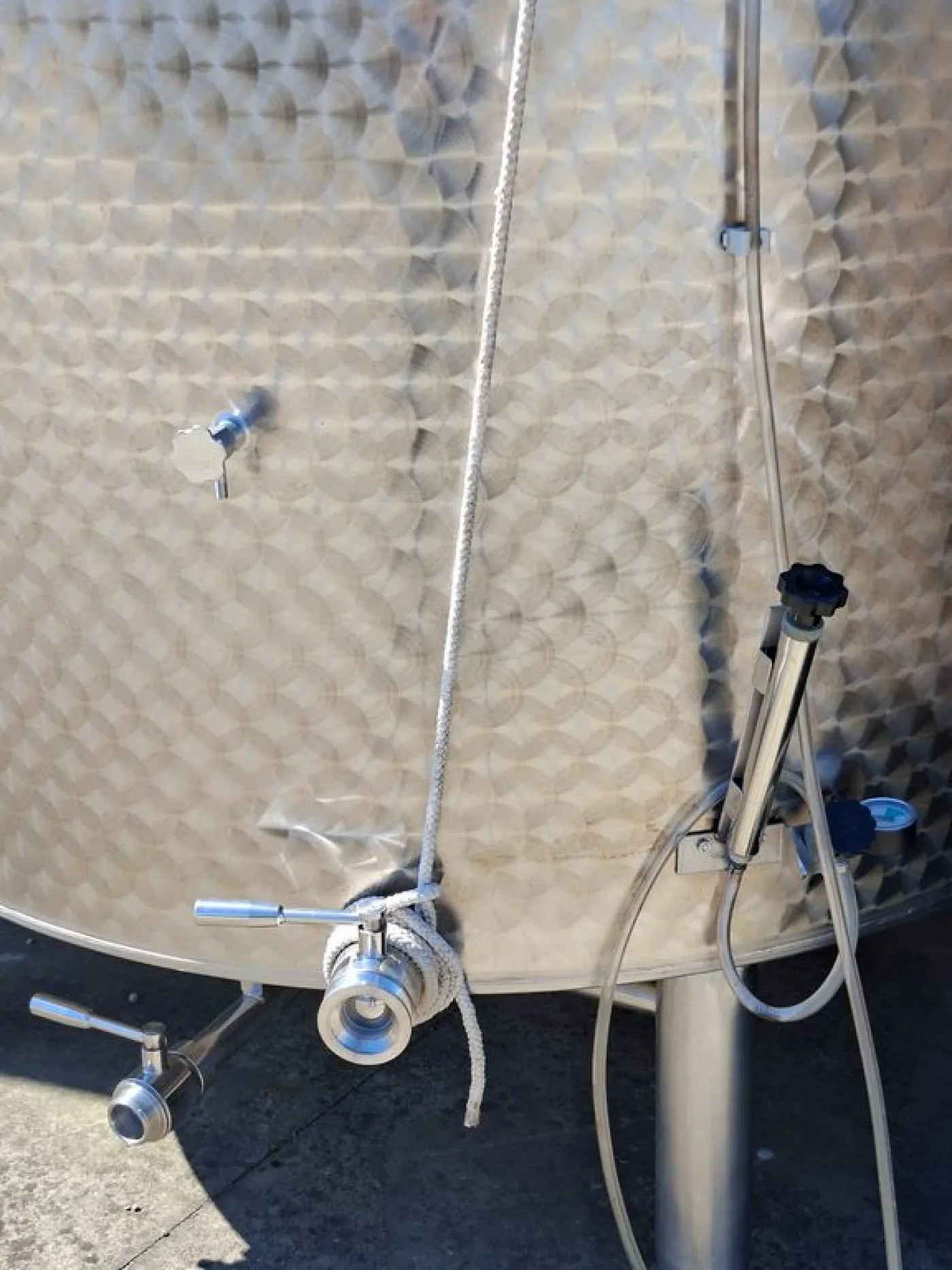 STAINLESS STEEL TANK, GIMAR FIRM, CONICAL BOTTOM FLOATING LID, LITER CAPACITY 4000 (HL 40), SECOND-HAND EQUIPMENT - 5