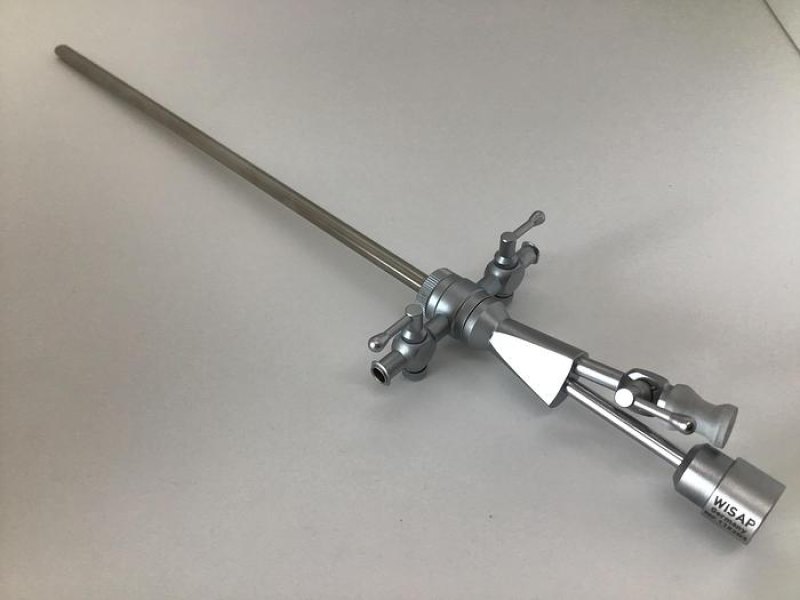 WISAP Sheath Endoscopy Hysteroscopy 5mm Continuous Flow with 3 Channels and Double Stopcocks