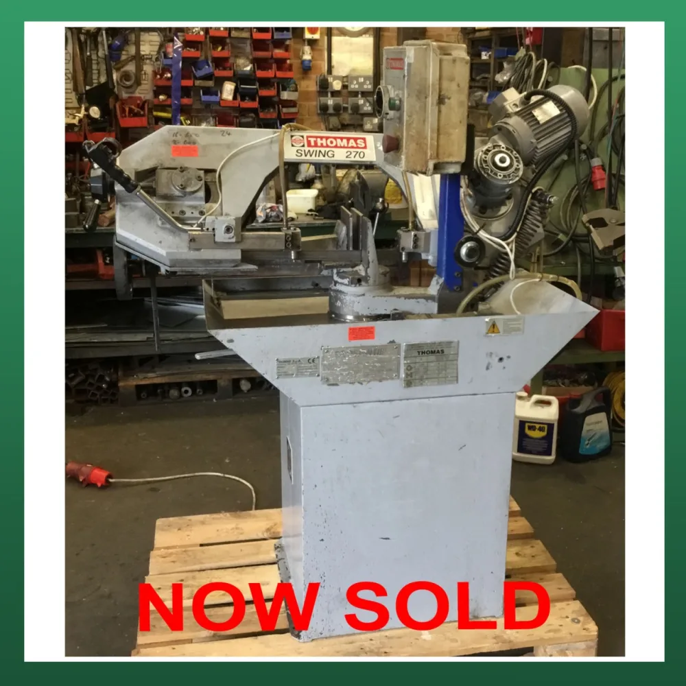 THOMAS Horizontal Band Saw 270mm - WNS - W. Neal Services Ltd