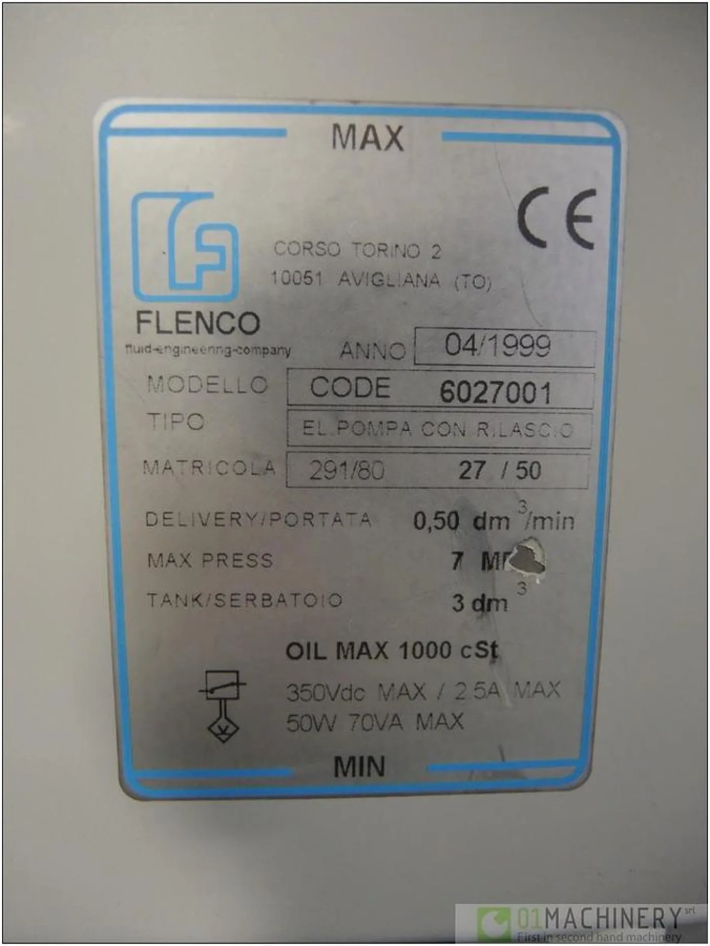 1999 FLENCO 6027001 AI2238 - 2