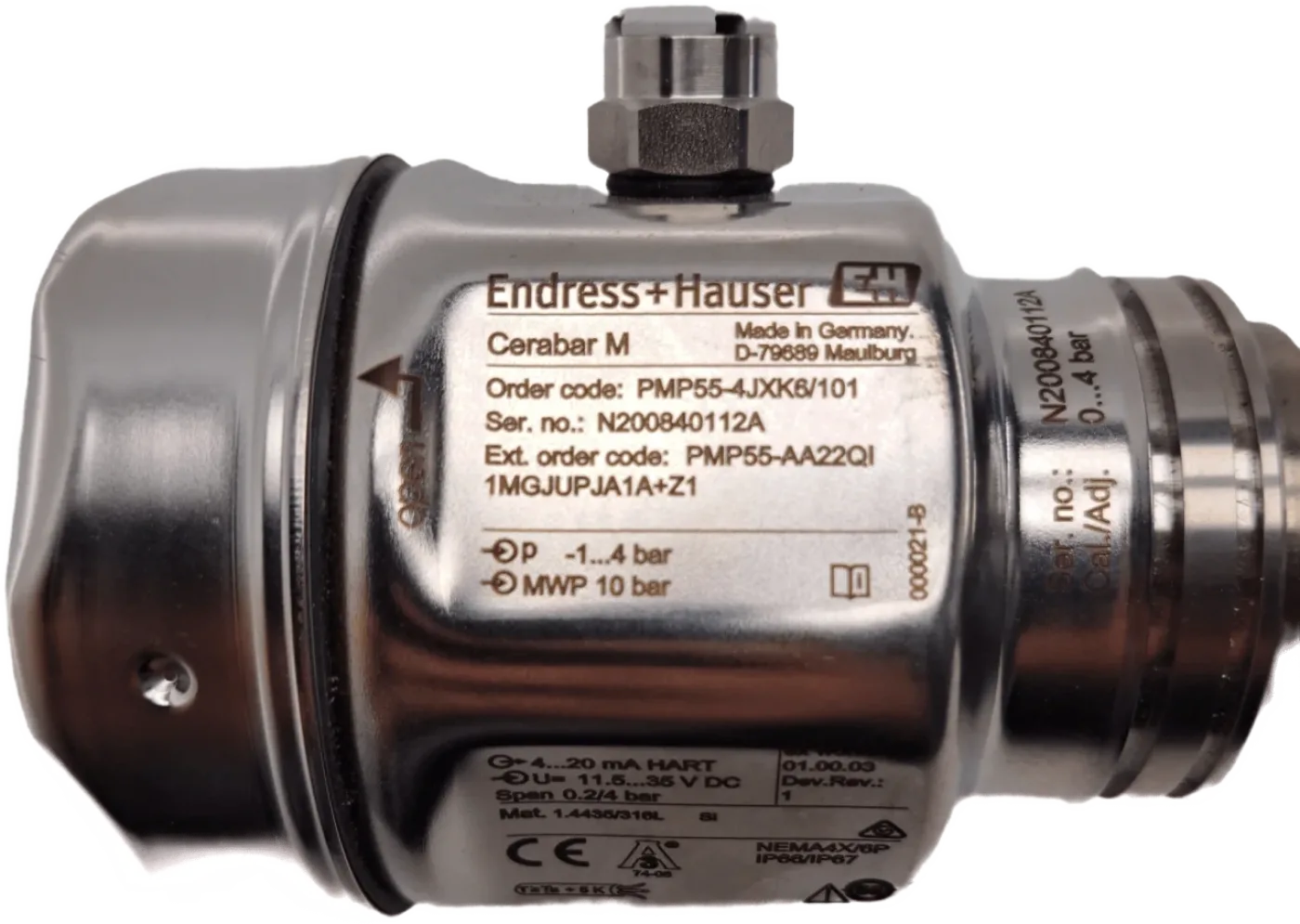 Endress & Hauser Cerabar M PMP55-4JXK5/101 - 1