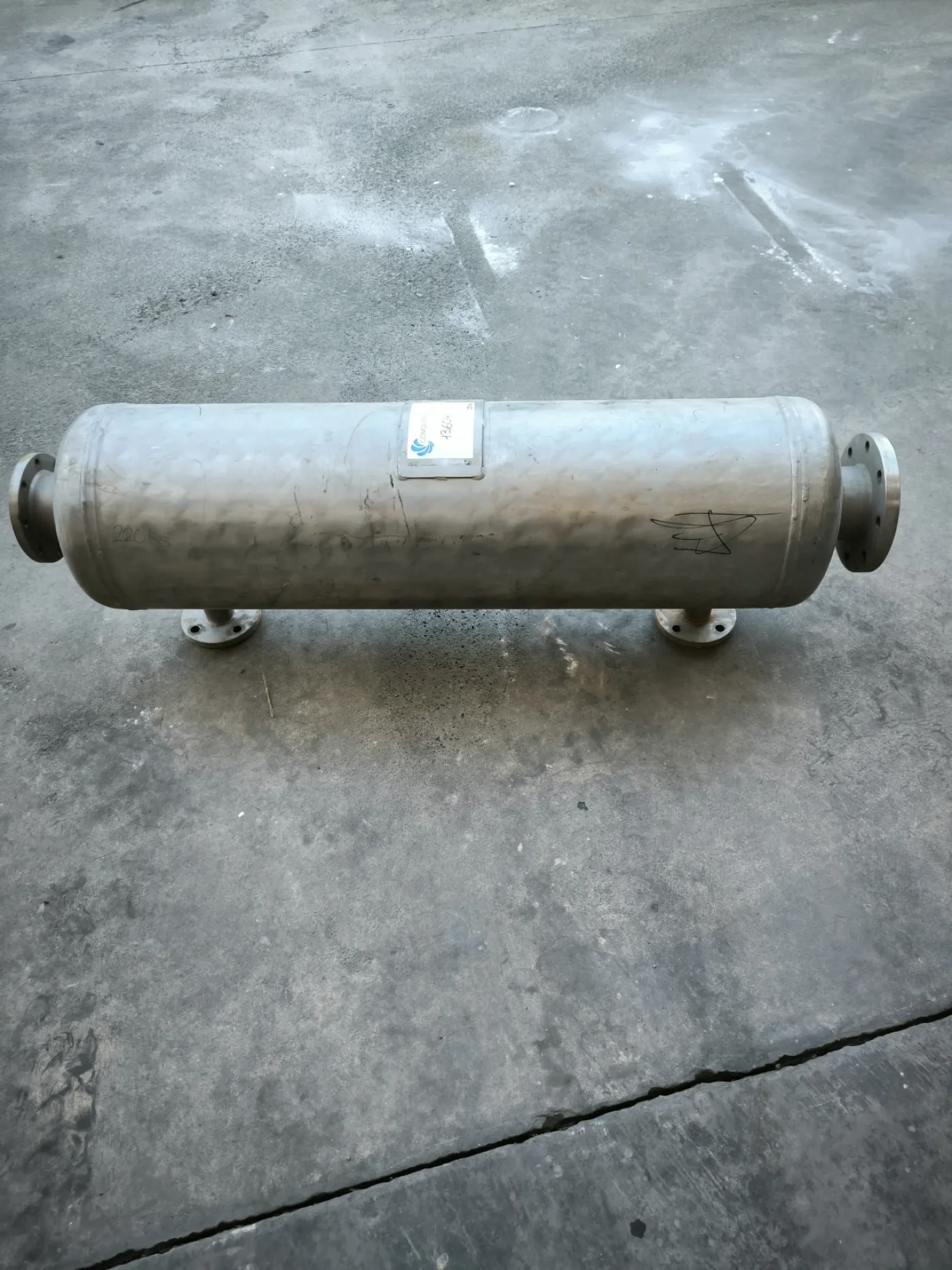 STAINLESS STEEL TUBULAR EXCHANGER 10,5 m2 - 1