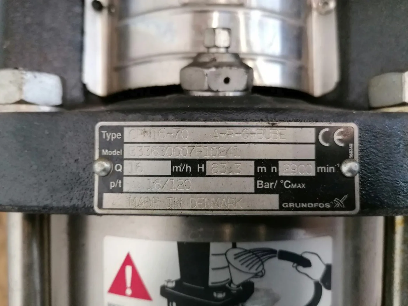 Grundfos CRN 16-70 A-P-G-BUBE - Centrifugal Pump - 7