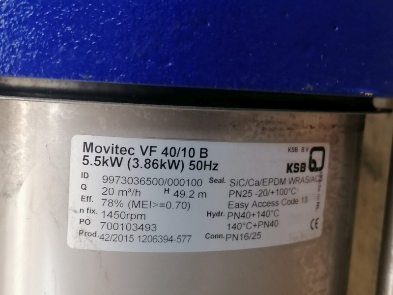 KSB Movitec VF 40/10 B - Centrifugal Pump