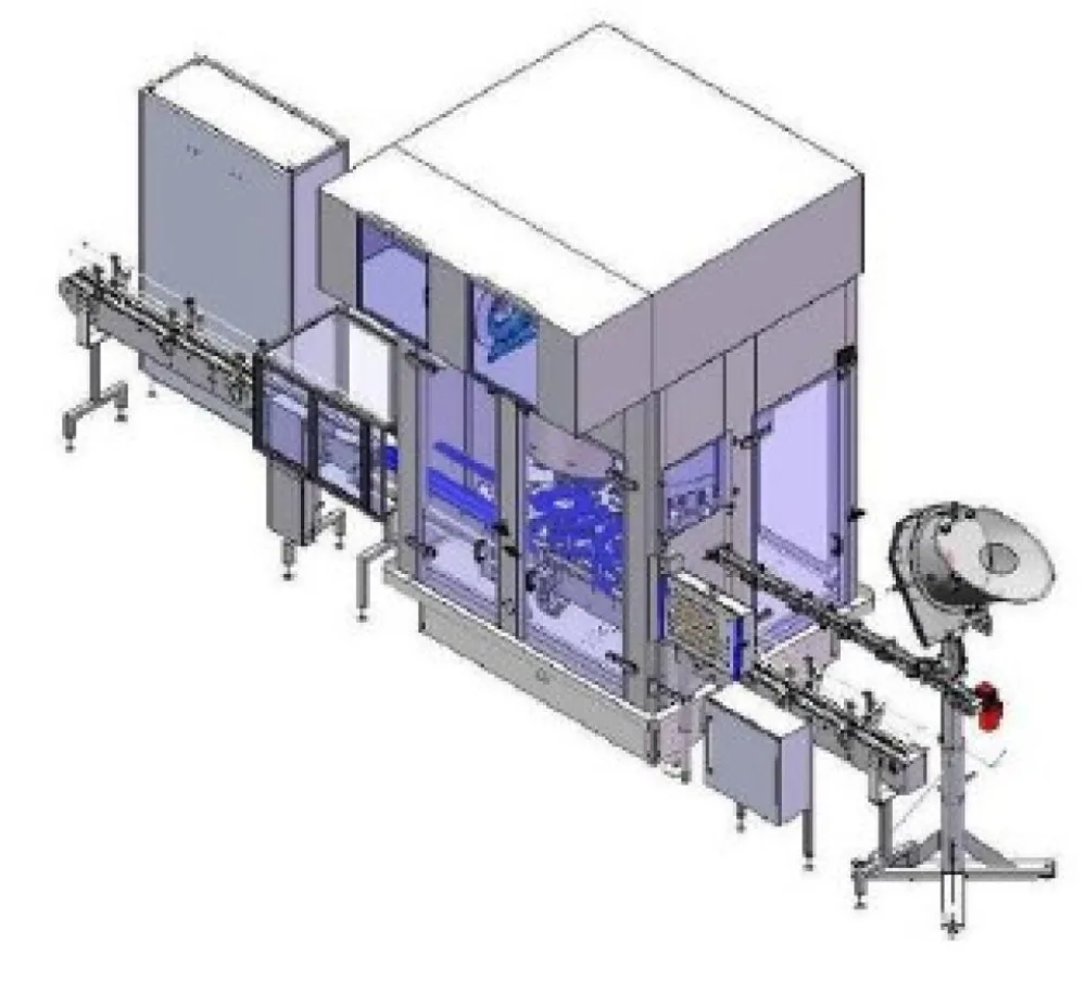 Serac Unused Serac R36B12/1620 Ultra Clean Syrup Bottle Rotary Rinsing Filling Capping Machine - Nantes