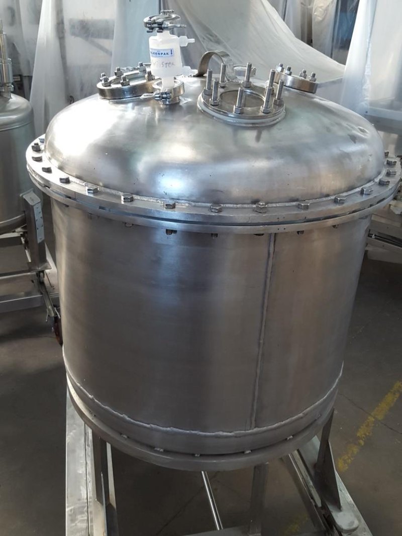 SERBATOIO INOX CARRELLATO MOD. 300 L