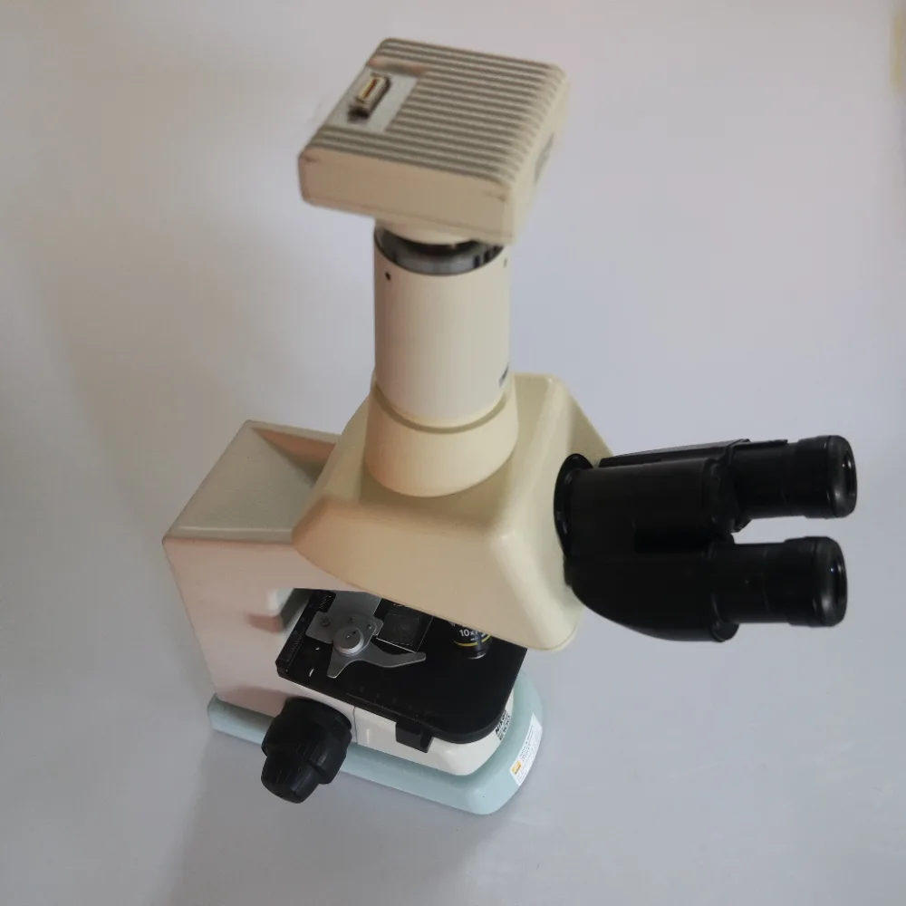 477 - Used Nikon Eclipse E100 trinocular microscope