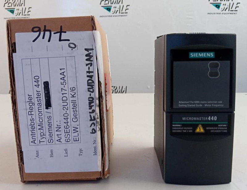Siemens MICROMASTER 440 6SE6440-2UD17-5AA1 Frequency Converter