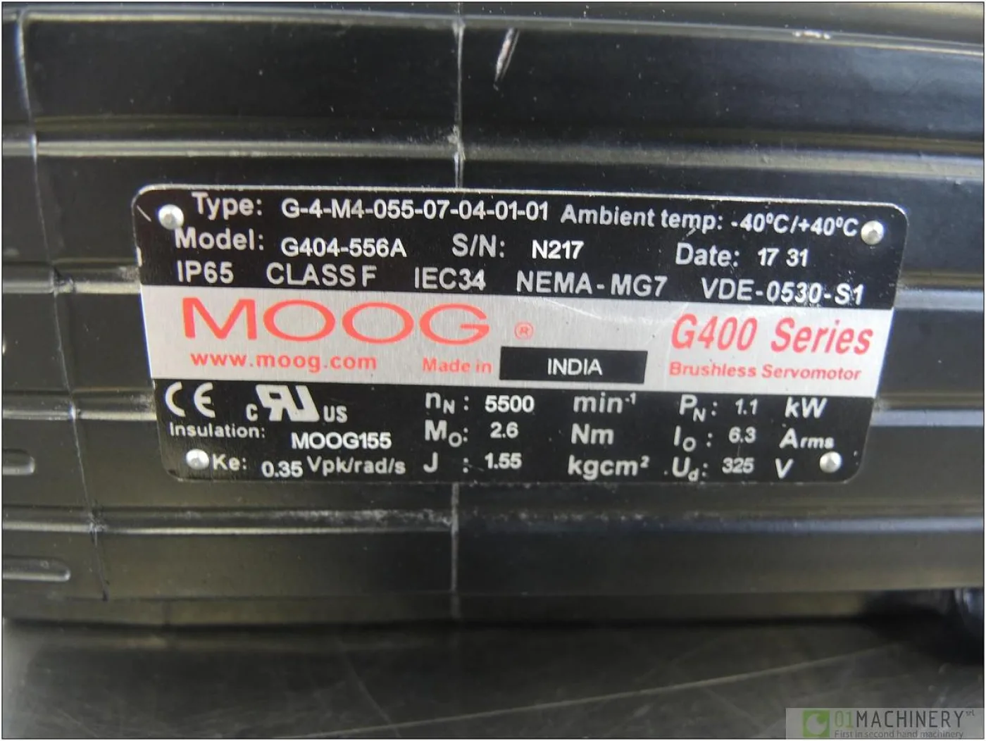 2017 MOOG G404-556A AI1353 - 5
