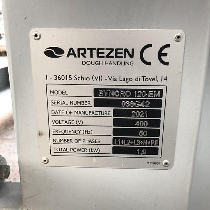 Artezen Syncro120EM Pico 2 pocket Roll Plant, with pinner and finger roll attachment, 20-120g