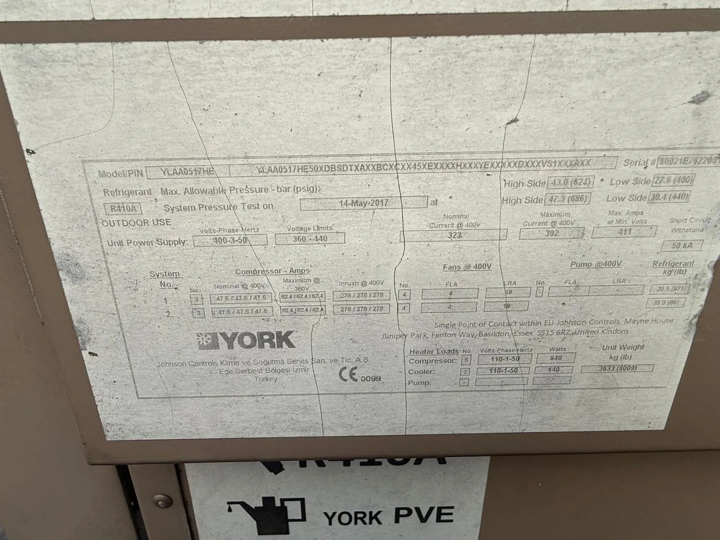 2017 York R410A Chiller Cooling System - 6