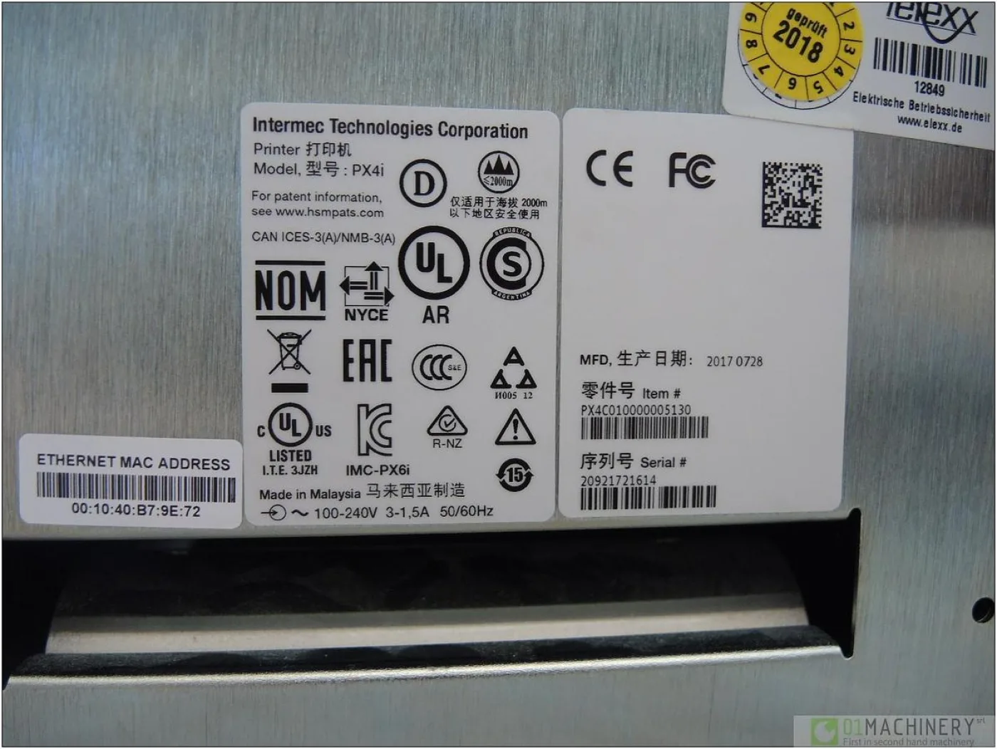 2017 INTERMEC Px4i AI2479 - 6