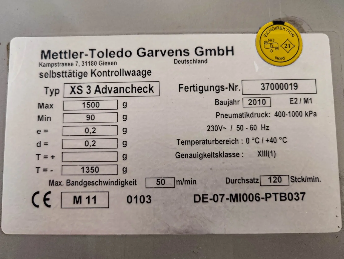 Mettler Toledo XS 3 Advancheck H/X-Ray - Metal detector - 4