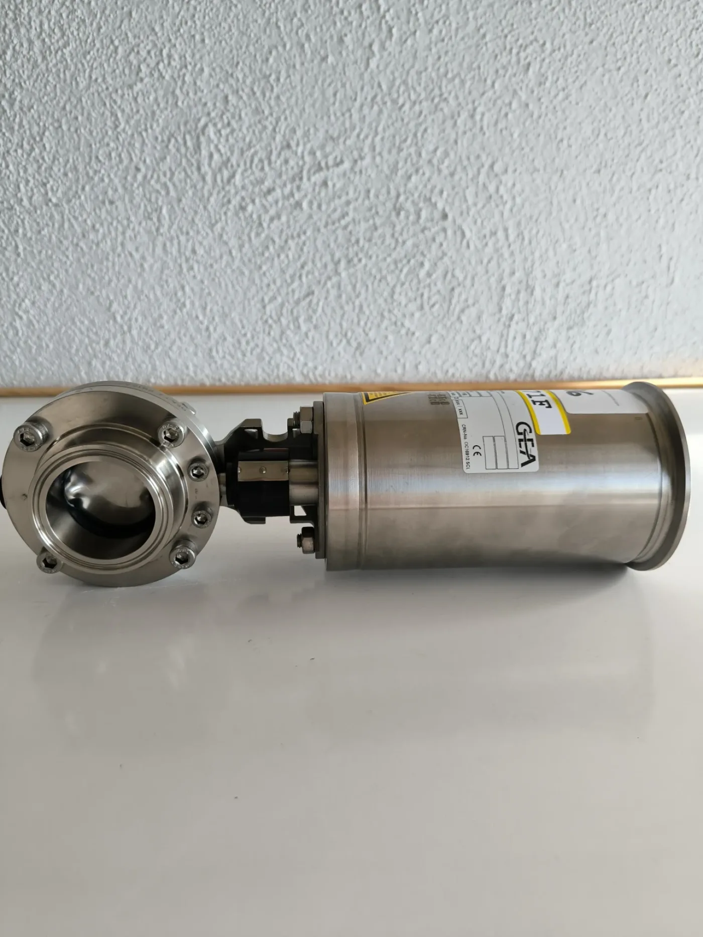 BUTTERFLY VALVE STAINLESS STEEL 316L WITH PNEUMATIC ACTUATOR GEA 7330 ATEX - 2