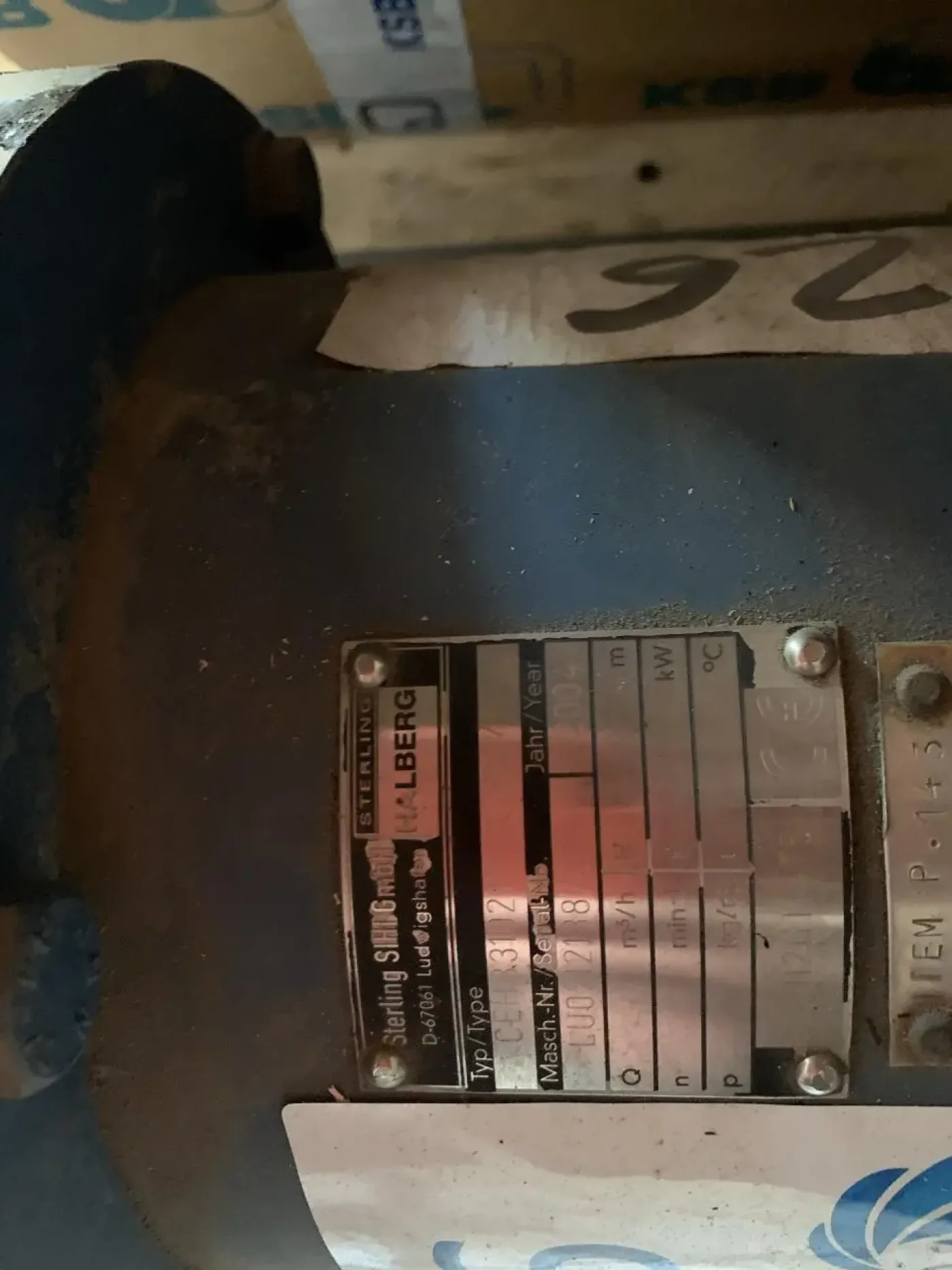 USED STERLING SIHI CEHB 3102 TF2ATWC4M SIDE CHANNEL SELF-PRIMING CENTRIFUGAL PUMP - 2